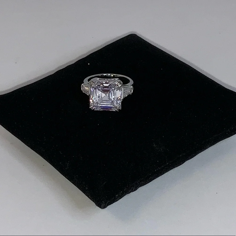 5ct Asscher Cut Ring - Picture 13 of 16